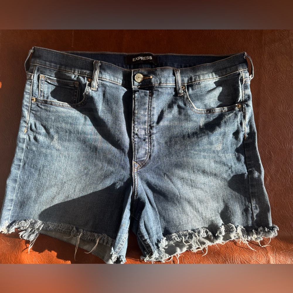 Fringe Jean Shorts